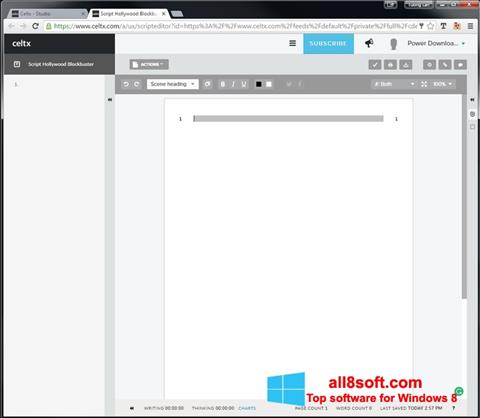 Screenshot Celtx for Windows 8