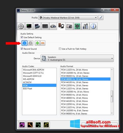 Screenshot Dxtory for Windows 8
