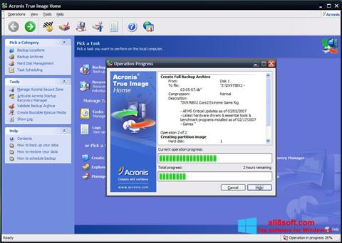 Screenshot Acronis True Image for Windows 8