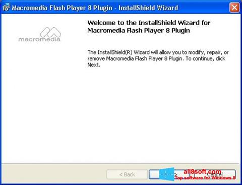 Screenshot Macromedia Flash Player for Windows 8