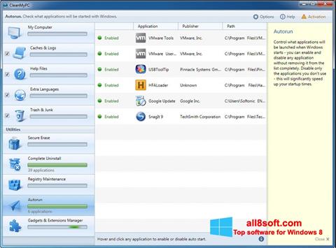 Screenshot CleanMyPC for Windows 8