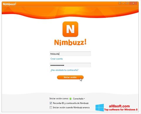 Screenshot Nimbuzz for Windows 8