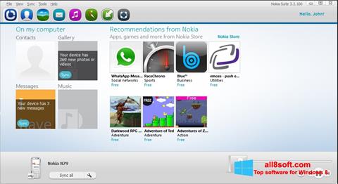 Screenshot Nokia PC Suite for Windows 8