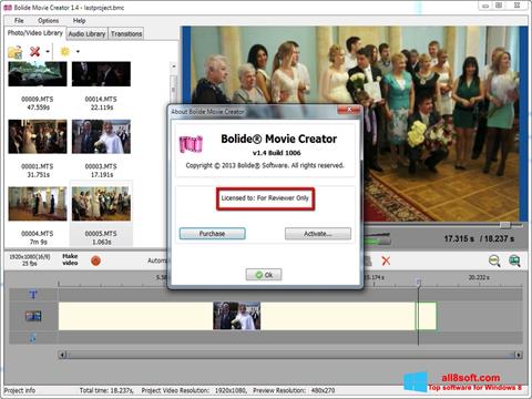 Screenshot Bolide Movie Creator for Windows 8