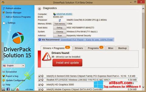 Screenshot DriverPack Solution Online for Windows 8