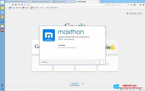 Screenshot Maxthon for Windows 8