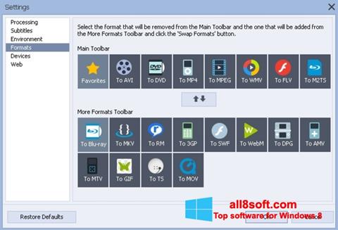 Screenshot AVS Video Converter for Windows 8