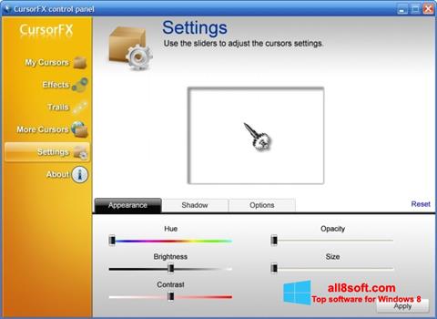 Screenshot CursorFX for Windows 8