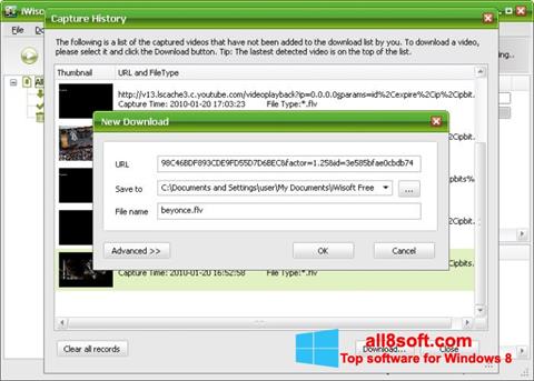 Screenshot Free Video Catcher for Windows 8