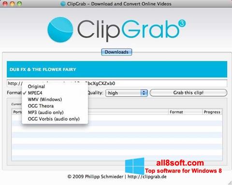Screenshot ClipGrab for Windows 8