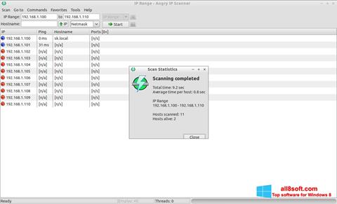 Screenshot Angry IP Scanner for Windows 8