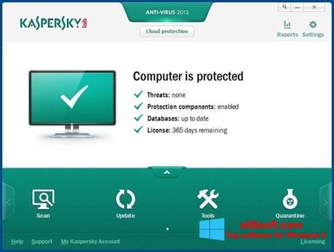 Screenshot Kaspersky AntiVirus for Windows 8