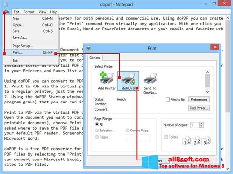 Screenshot doPDF for Windows 8