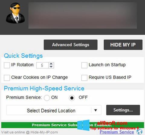 Screenshot Hide My IP for Windows 8