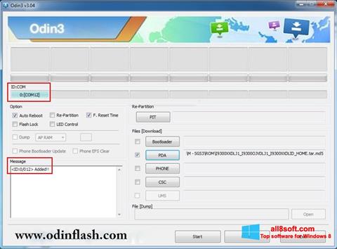 Screenshot Odin for Windows 8