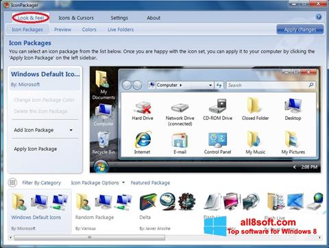 Screenshot IconPackager for Windows 8
