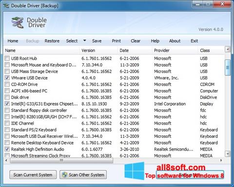 Screenshot Double Driver for Windows 8