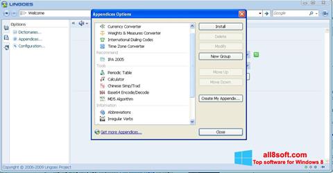 Screenshot Lingoes for Windows 8
