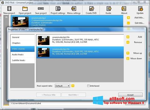 Screenshot DVD Flick for Windows 8