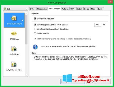 Screenshot Nero Image Drive for Windows 8