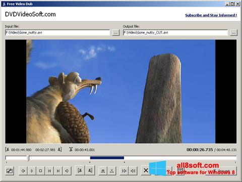 Screenshot Free Video Dub for Windows 8