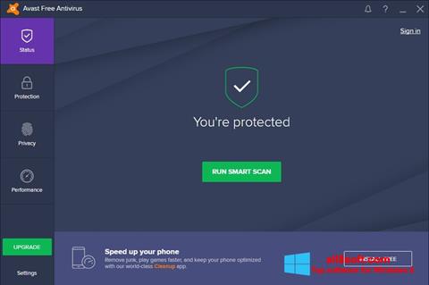 Screenshot Avast Free Antivirus for Windows 8