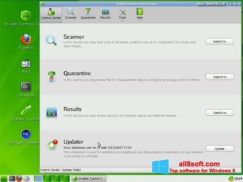 Screenshot Dr.Web LiveCD for Windows 8