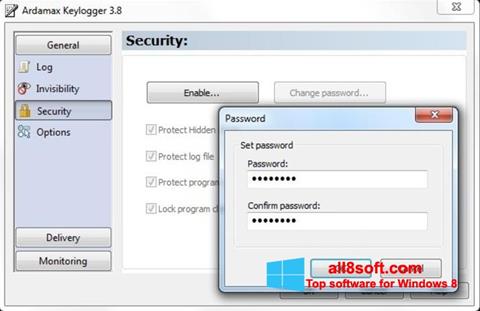 Screenshot Ardamax Keylogger for Windows 8