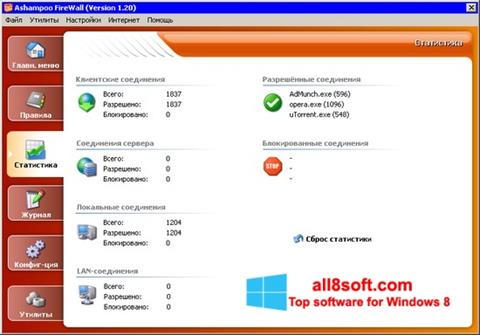 Screenshot Ashampoo Firewall for Windows 8