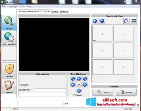 Screenshot webcamXP for Windows 8