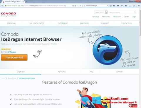 Screenshot Comodo IceDragon for Windows 8