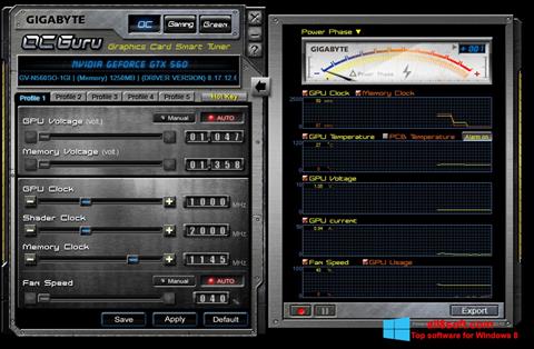 Screenshot GIGABYTE OC Guru for Windows 8