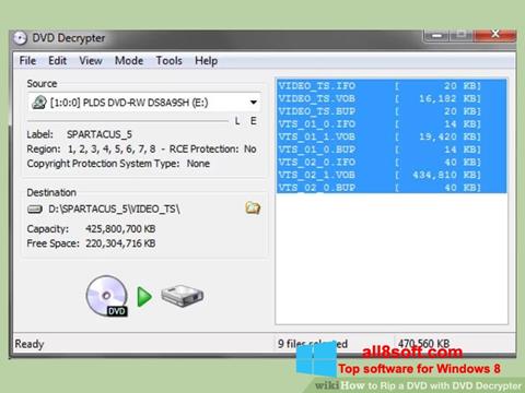 Screenshot DVD Decrypter for Windows 8