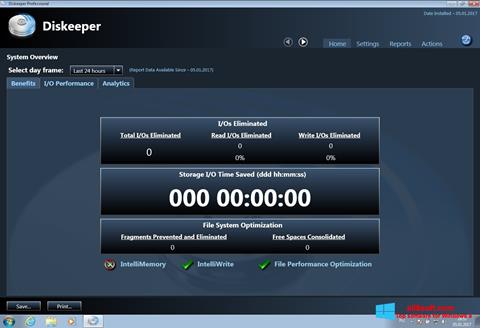Screenshot Diskeeper for Windows 8