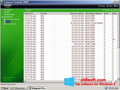 Screenshot Outpost Firewall Free for Windows 8