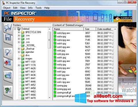 Screenshot PC Inspector File Recovery for Windows 8