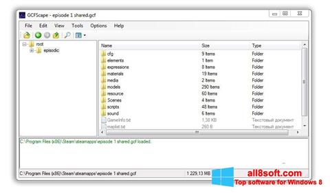 Screenshot GCFScape for Windows 8