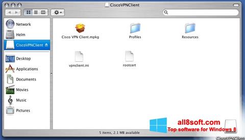 Screenshot Cisco VPN Client for Windows 8