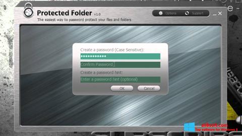 Screenshot Protected Folder for Windows 8