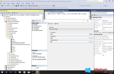 Screenshot Microsoft SQL Server for Windows 8