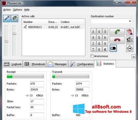 Screenshot PhonerLite for Windows 8
