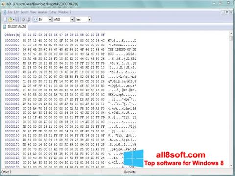 Screenshot HxD Hex Editor for Windows 8