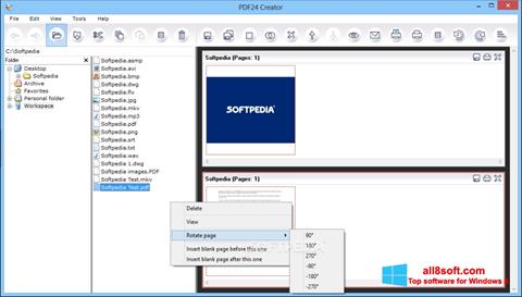 Screenshot PDF24 Creator for Windows 8
