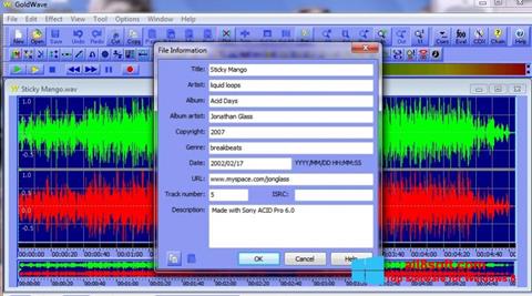 Screenshot GoldWave for Windows 8