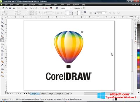 Screenshot CorelDRAW for Windows 8