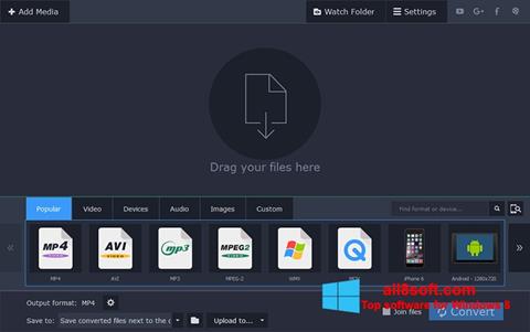 Screenshot Movavi Video Converter for Windows 8