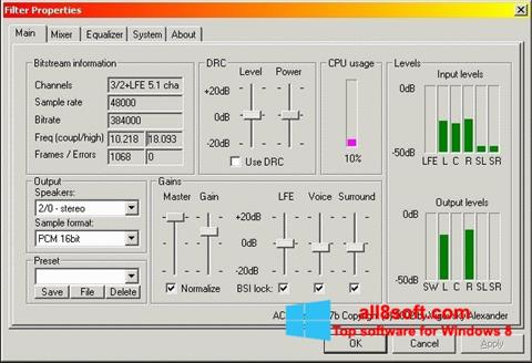 Screenshot AC3 Codec for Windows 8