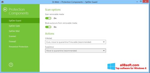 Screenshot Dr.Web Security Space for Windows 8