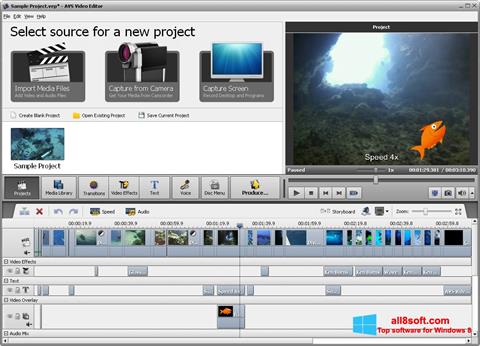 Screenshot AVS Video Editor for Windows 8