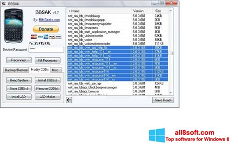 Screenshot BBSAK for Windows 8